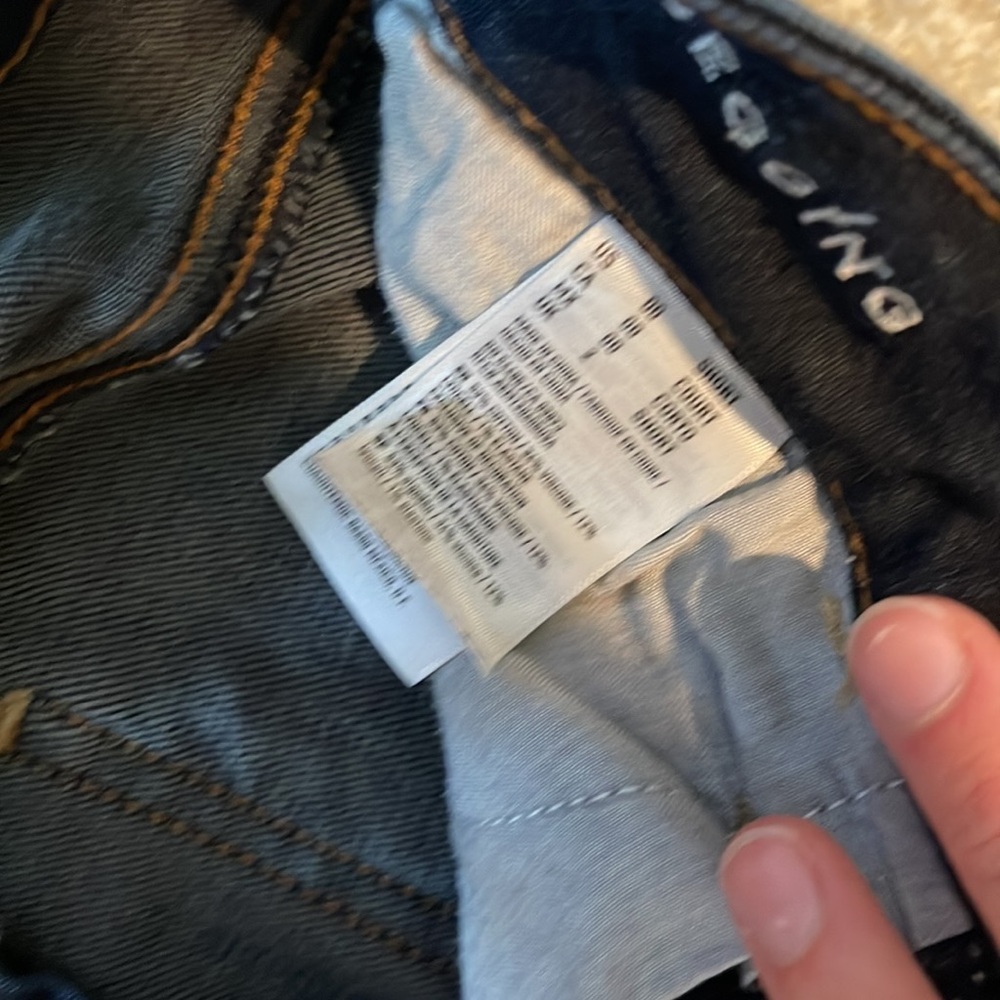 American Eagle Super Super Stretch 00 Short Jeggings Dark Wash - Picture 3 of 5